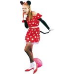 Déguisement minnie pour femme - souris noire et rouge - adulte Déguisement minnie pour femme - souris noire et rouge - adulte