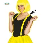 Dguisement - neon yellow suspenders - femme - adulte - bretelles