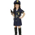 D�guisement - d�guisement officier de police fille - 5 - 6 ans - bleu fonc� - robe ceinture casquette ...