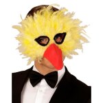 Dguisement - panoplie - masque  plumes oiseau jaune adulte - jaune - intrieur - mixte