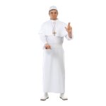 Dguisement de pape - taille unique - personnage clbre - adulte - blanc - polyester