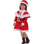 Dguisement pre nol fille - atosa - taille 10 / 12 ans - rouge - 100% polyester