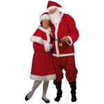 Dguisement pre nol peluche bonnet homme - rouge et blanc - adulte