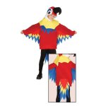 D�guisement perroquet rouge gar�on 5 / 6 ans - animaux - polyester