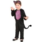 Dguisement petite fille chat - marque - taille 3 - 4 ans - blanc / noir - polyester