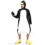 Dguisement pingouin adulte - noir et blanc - pour intrieur - taille unique