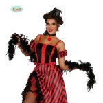 Dguisement plume noire boa 180 mts. - adulte - femme - plumes de qualit