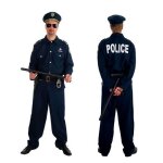 Dguisement policier adulte t 52 - bleu - homme