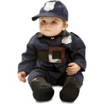 Dguisement policier bb - concinnatis - taille 7 - 12 mois - bleu marine - combinaison bottes et casquette ...