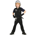 Dguisement policier swat - fiestas guirca - 5 ans - noir - polyester - enfant