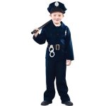 Dguisement policier - uniforme - garon 4 / 6 ans - couleur bleu - costume enfant - jeu de rle
