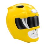Funidelia casque power ranger jaune adulte - dguisement pour femme et accessoires pour halloween carnaval ...