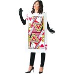 Dguisement femme - carte  jouer - reine de coeur - rouge - m / l - costume adulte