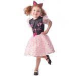 D�guisement robe chat fille - m 7 - 9 ans (120 - 130 cm) - rose - polyester - 2 �l�ments