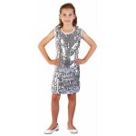 D�guisement robe disco enfant - mes verrines - taille s - rose - paillet�