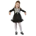 Dguisement robe squelette bb halloween taille 92 - 104
