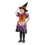 Dguisement sorcire citrouille - boland - violet - polyester - 3 / 4 ans