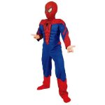Dguisement spiderman 4 - marvel - pour enfant de 3 ans et plus - combinaison muscle avec cagoule