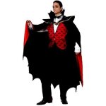 Dguisement de vampire adulte taille xl - halloween - homme - noir et rouge