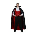 Dguisement vampire homme - atosa - rouge et noir - adulte 18 +