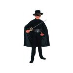 Déguisement zorro enfant 4 - 6 ans - licence zorro - costume justicier noir pour garçon Déguisement zorro enfant 4 - 6 ans - licence zorro - costume justicier noir pour garçon