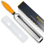 Zesteur dagrumes & rpe  fromage - deiss - manuel - acier inoxydable - lame tranchante - jaune
