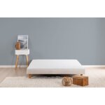 Deko dream rakenne sommier tapissier à lattes 160 x 200 - bois massif blanc + pieds Deko dream rakenne sommier tapissier à lattes 160 x 200 - bois massif blanc + pieds