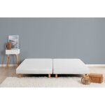 Deko dream rakenne - sommiers tapissiers  lattes x 2 - 180 x 200 - bois massif blanc + pieds