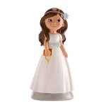 Dekora figurine communion fille decoration ga?teau elena avec livre 13