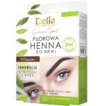 Poudre de henn pour sourcils - delia cosmetics - 4. 0 - marron - longue dure - effet naturel