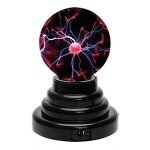 Delipop lampe plasma ? rouge ? tactile ? 10x10x14. 5 cm