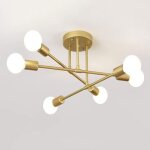 Delipop lustre plafonnier industriel6 lumières e27 Éclairage de plafond en métalrétro lampe de plafond ... Delipop lustre plafonnier industriel6 lumières e27 Éclairage de plafond en métalrétro lampe de plafond ...