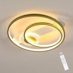 Delipop plafonnier led ? dor ? 46w ? tlcommande ? 50x45x7 cm