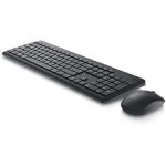 Clavier et souris - dell - km3322w - sans fil rf - us international - noir