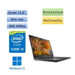Dell latitude 5590 - windows 11 - i5 8go 240go ssd - 15. 6 - webcam - ordinateur portable pc Dell latitude 5590 - windows 11 - i5 8go 240go ssd - 15. 6 - webcam - ordinateur portable pc