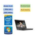 Dell latitude e6540 - windows 7 - i7 8go 240go ssd - 15. 6 - ordinateur portable