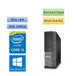 Ordinateur tour bureautique pc dell optiplex 3010 sff - windows 10 - intel core i5 8go 240go ssd Ordinateur tour bureautique pc dell optiplex 3010 sff - windows 10 - intel core i5 8go 240go ssd