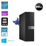 Ordinateur de bureau dell optiplex 7040 sff - intel core i5 - 6600 - 16go - 240go ssd - windows 10 Ordinateur de bureau dell optiplex 7040 sff - intel core i5 - 6600 - 16go - 240go ssd - windows 10