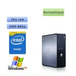 Dell optiplex 760 - windows xp - 2. 8ghz 2go 80go - ordinateur tour bureautique pc
