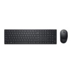 Clavier et souris sans fil - dell - km5221w - noir - technologie sans fil - ergonomique