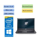 Dell vostro 3550 - windows 10 - i3 8go 240go ssd - 15. 6 - webcam - ordinateur portable pc aluminium Dell vostro 3550 - windows 10 - i3 8go 240go ssd - 15. 6 - webcam - ordinateur portable pc aluminium
