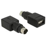Delock adaptateur ps2 vers usb type a femelle - 65898 Delock adaptateur ps2 vers usb type a femelle - 65898
