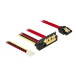 Delock c�ble sata 7 broches ? sata 22 broches + alimentation mini?molex 4 broches rouge