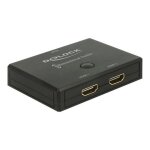Commutateur vid�o - audio hdmi 2. 1 bidirectionnel - delock - 2 x hdmi - boutons de commutateur