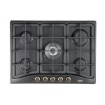 Delonghi anf 57 pro intégré cuisinière à gaz Émaillé anthracite fonte au milieu Delonghi anf 57 pro intégré cuisinière à gaz Émaillé anthracite fonte au milieu