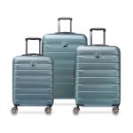 Set de 3 valises rigides - delsey paris - 57 / 68 / 77 cm - 70% abs / 30% pc - zip securitech� + tsa ...