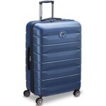 Valise soute - delsey - air armour - 77cm - rigide - bleu nuit - 4 roulettes 360