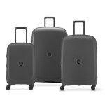 Delsey paris - belmont plus - set de 3 valises rigides 55cm / 705cm / 825cm - noir