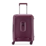 Delsey paris - moncey - valise cabine rigide 55 cm x 40 cm x 20 cm - 35 l - s - violet