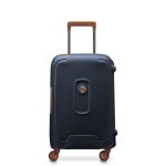 Valise rigide cabine - delsey paris - moncey - 55x35x25 cm - 38 litres - bleu encre